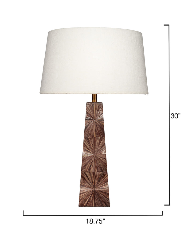 palm table lamp