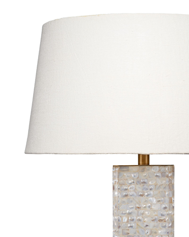 preston table lamp - mother of pearl