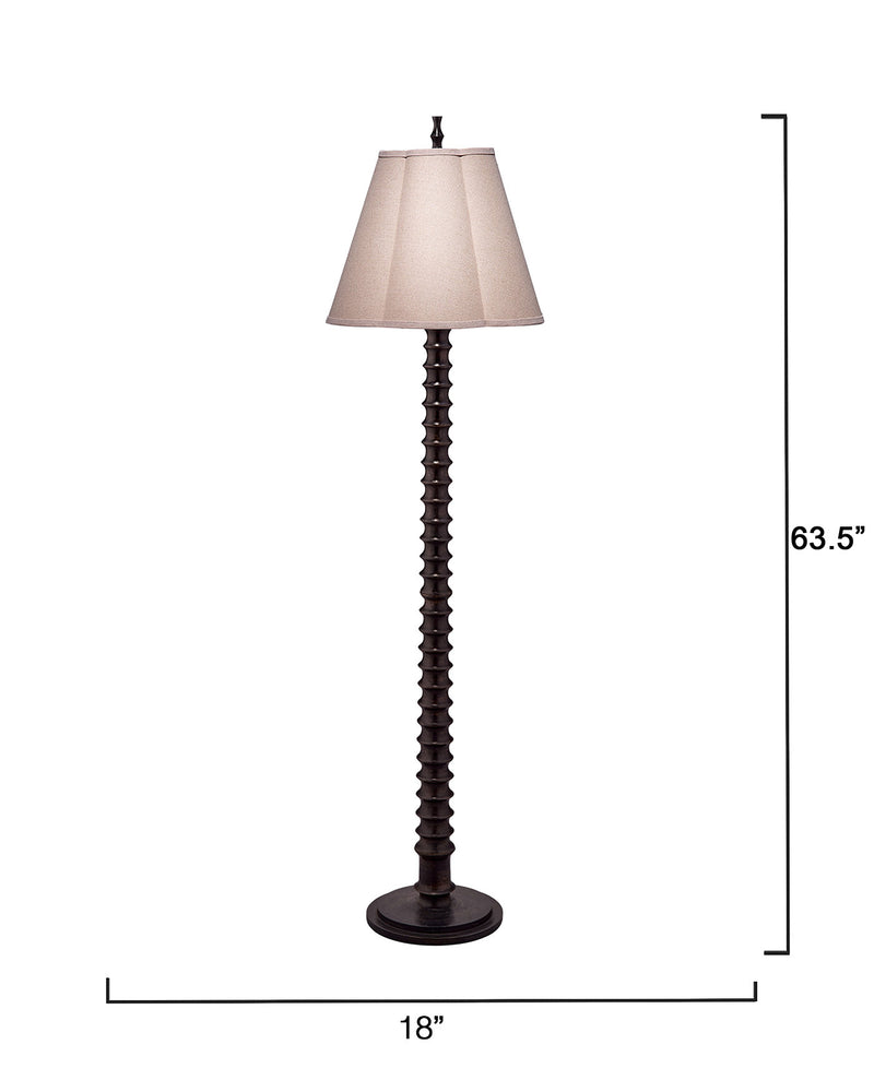 revolution floor lamp - black