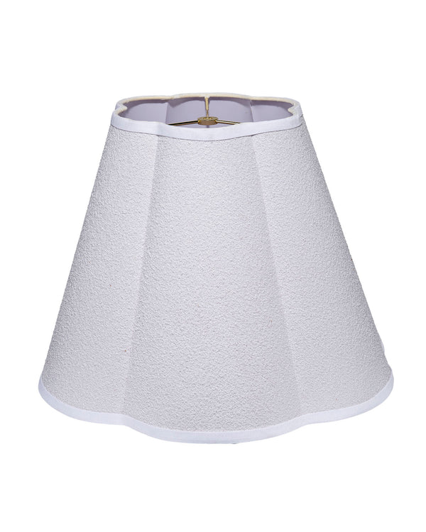 Boucle Scalloped Lamp Shade