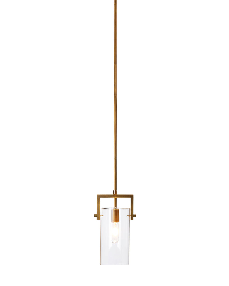 cambrai brass & glass pendant