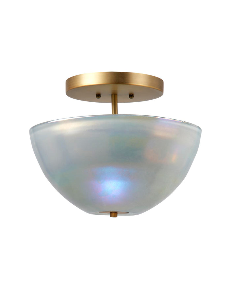 vapor bowl semi-flush mount