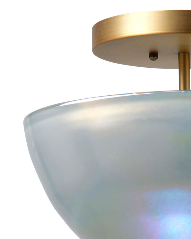 vapor bowl semi-flush mount