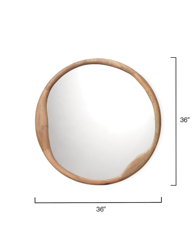 organic round mirror