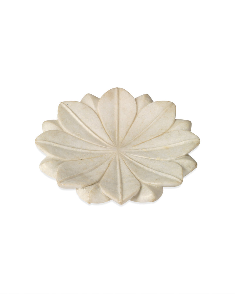 lotus marble plate - large