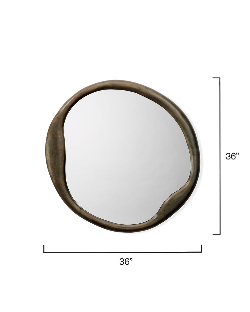 organic round mirror