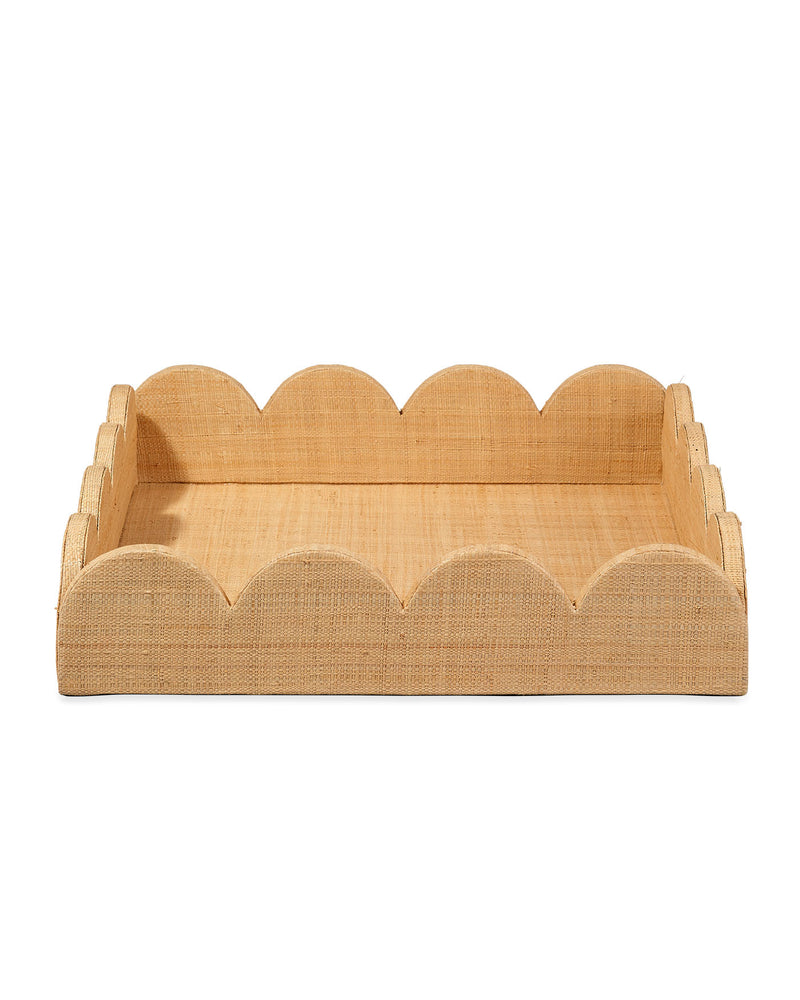 wonderland scalloped tray