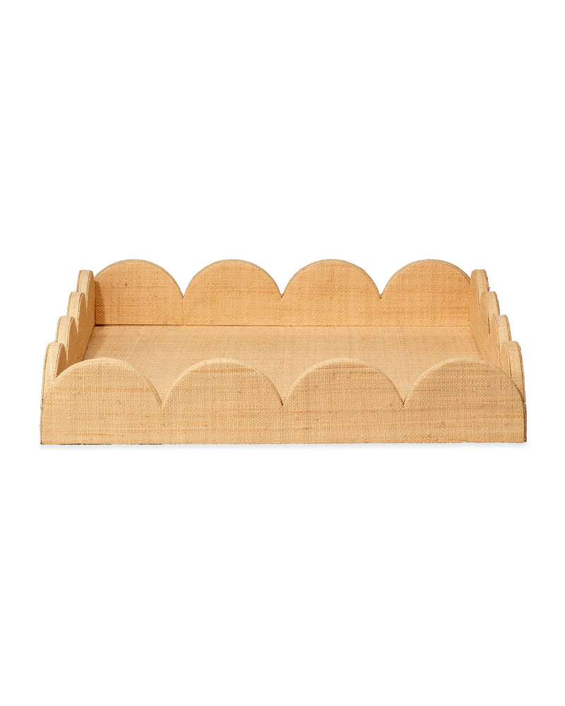 wonderland scalloped tray