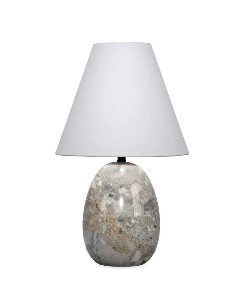 capsule table lamp - travertine