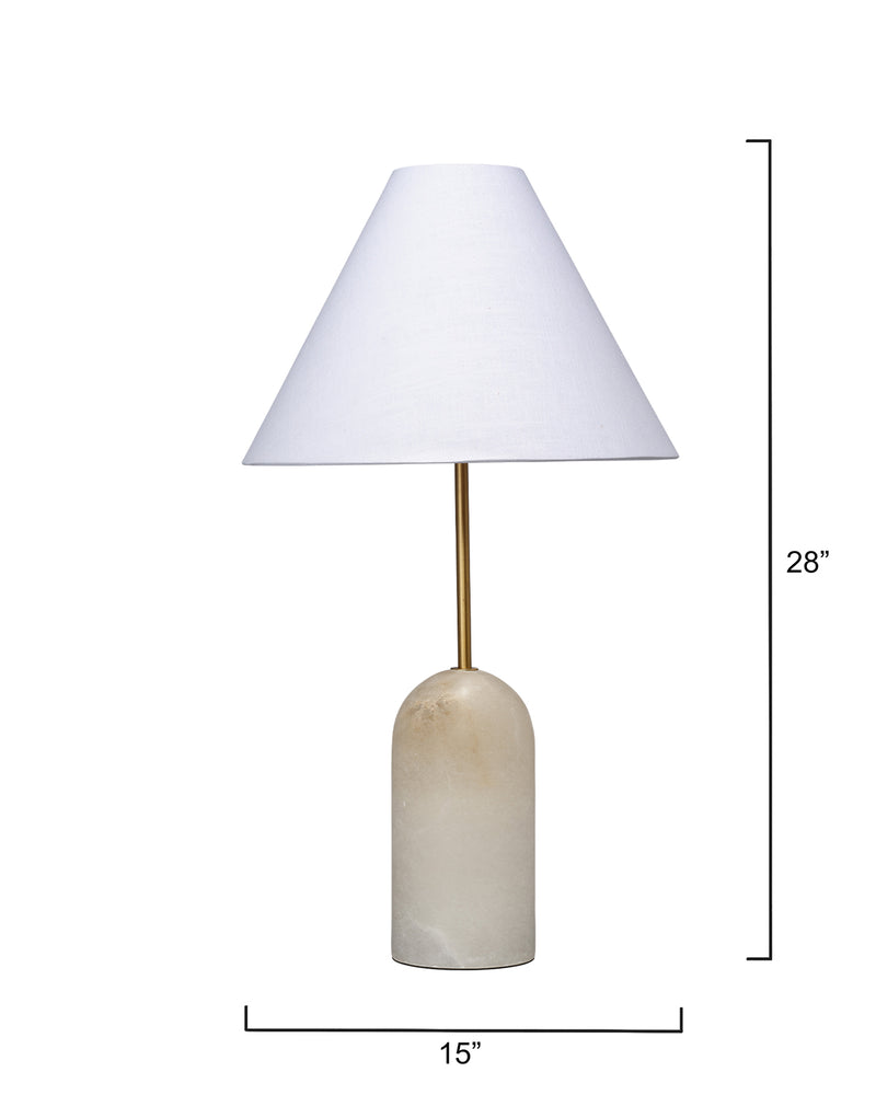 holt table lamp - alabaster