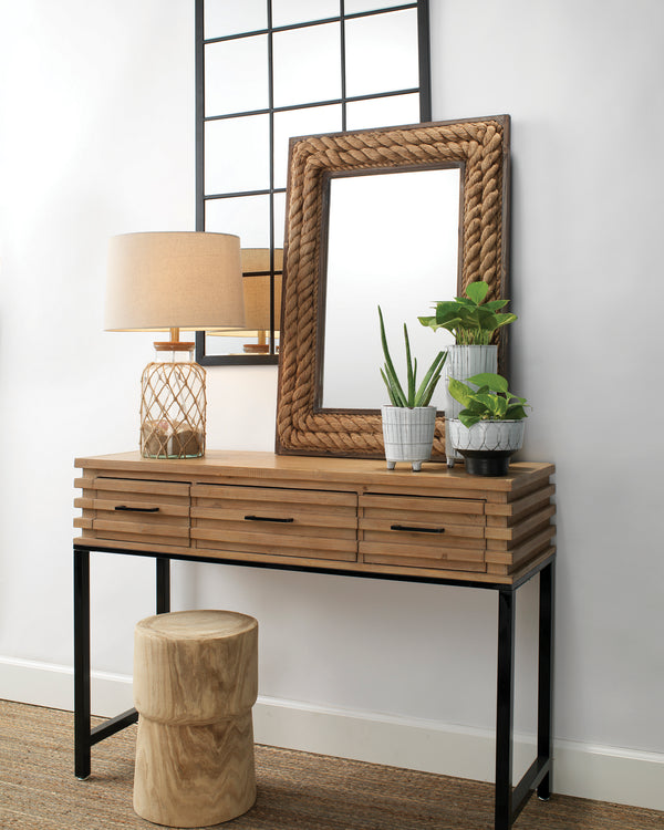 Rectangular Jute Mirror