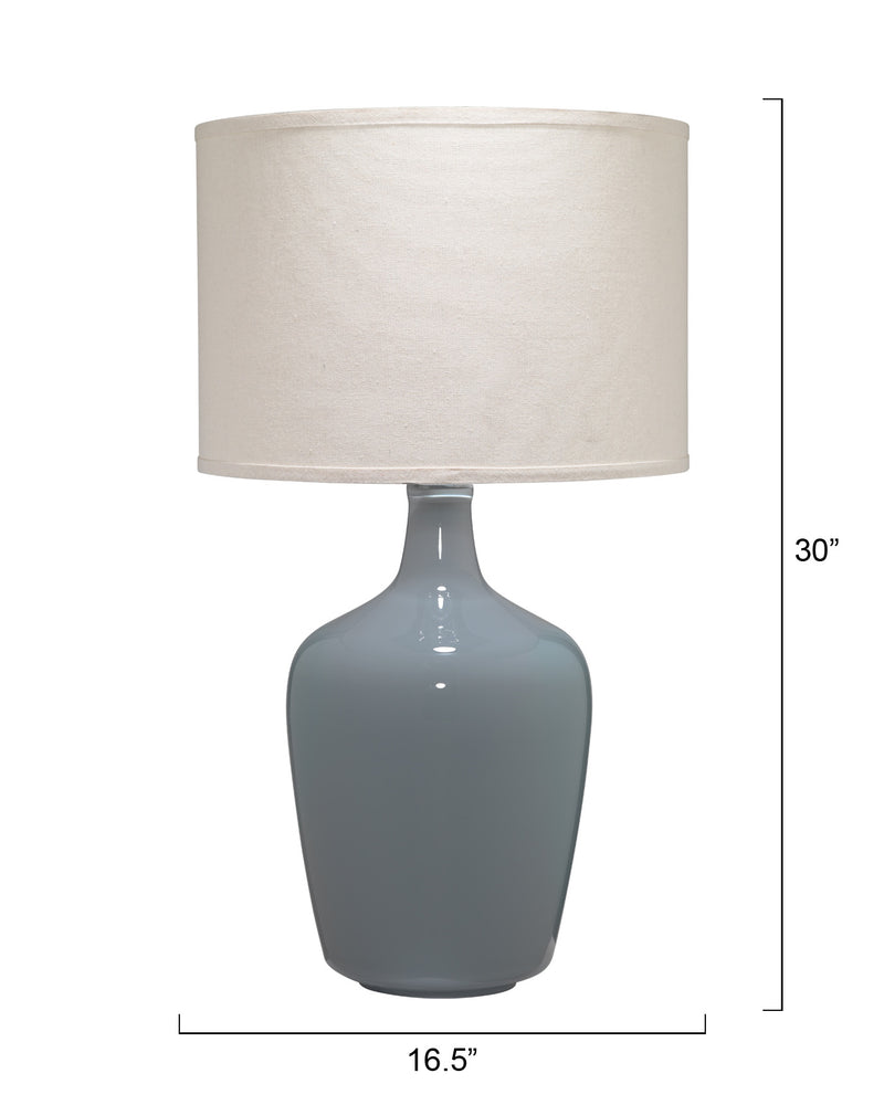 plum jar table lamp - grey