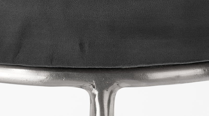 henry round leather bar stool