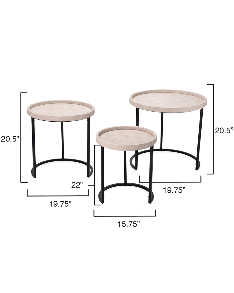 maddox side tables (set of 3)