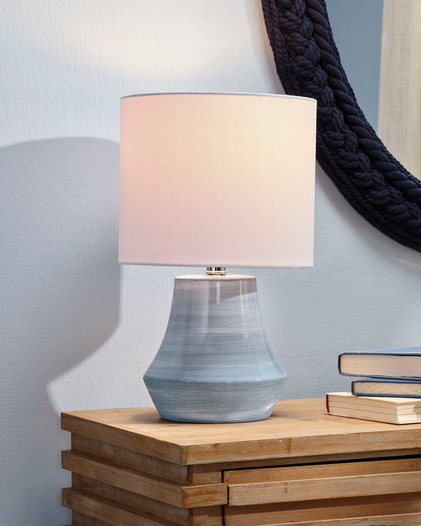 Cottage Table Lamp Blue