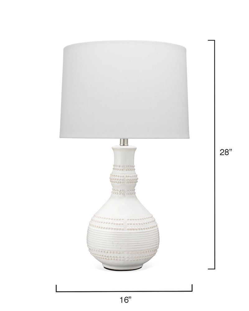 droplet table lamp - white