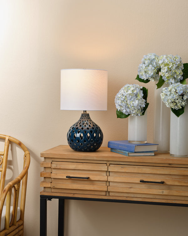 Fretwork Table Lamp