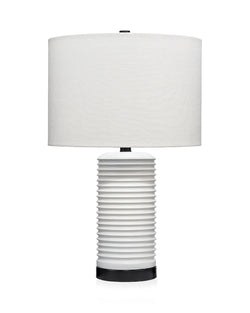 furrowed table lamp