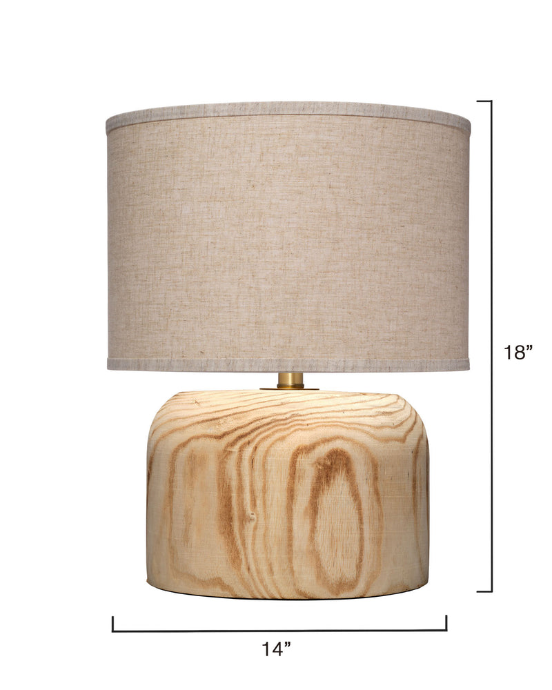 timber table lamp