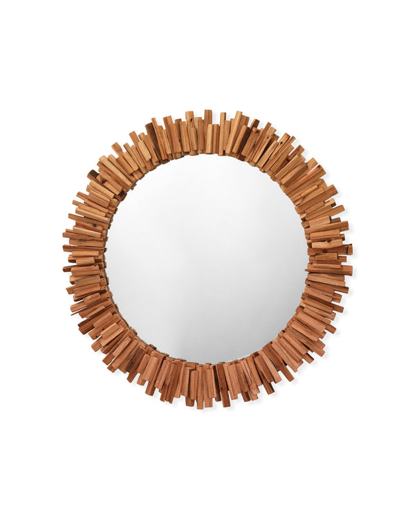 Driftwood Round Mirror